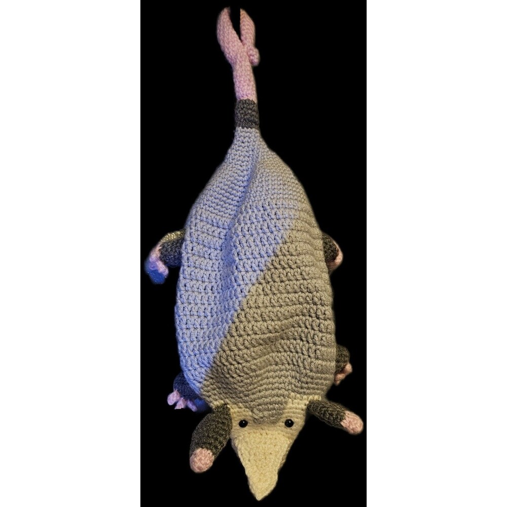 Opossum Crocheted Custom Grocery Bag Holder Handmade New Crocheted Possum - Picture 5 of 5